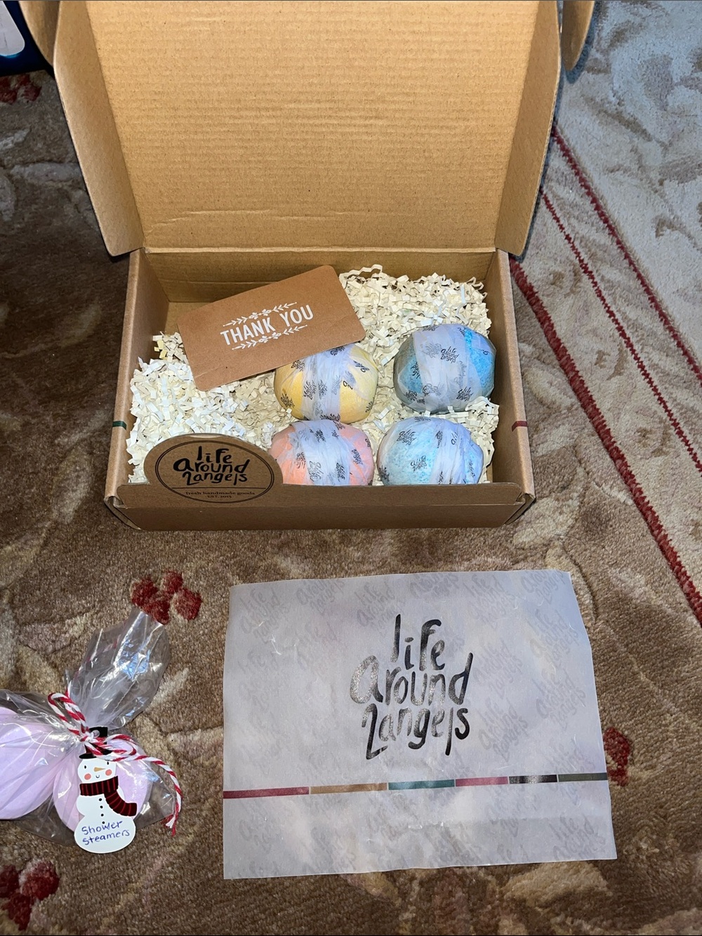 Pastel Bath Bomb (4) Gift Set - Multicolor